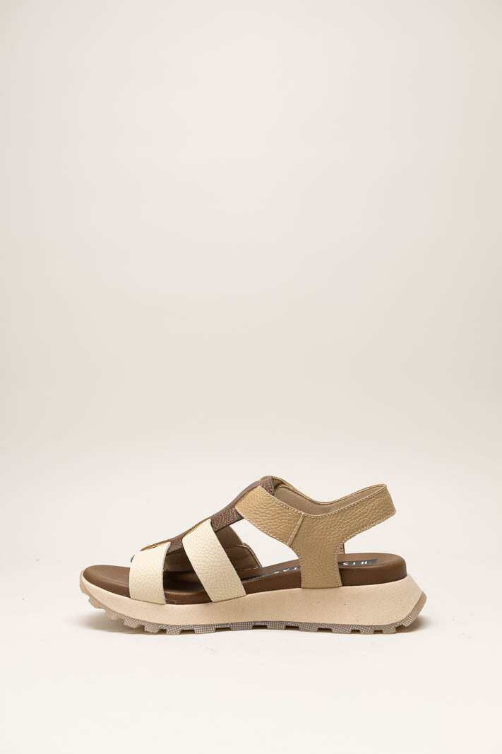 Bruin Sandaal plat image