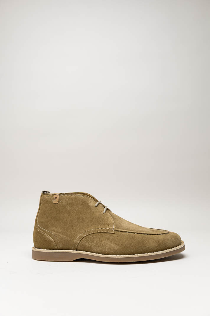 Kaki Veterschoen hoog