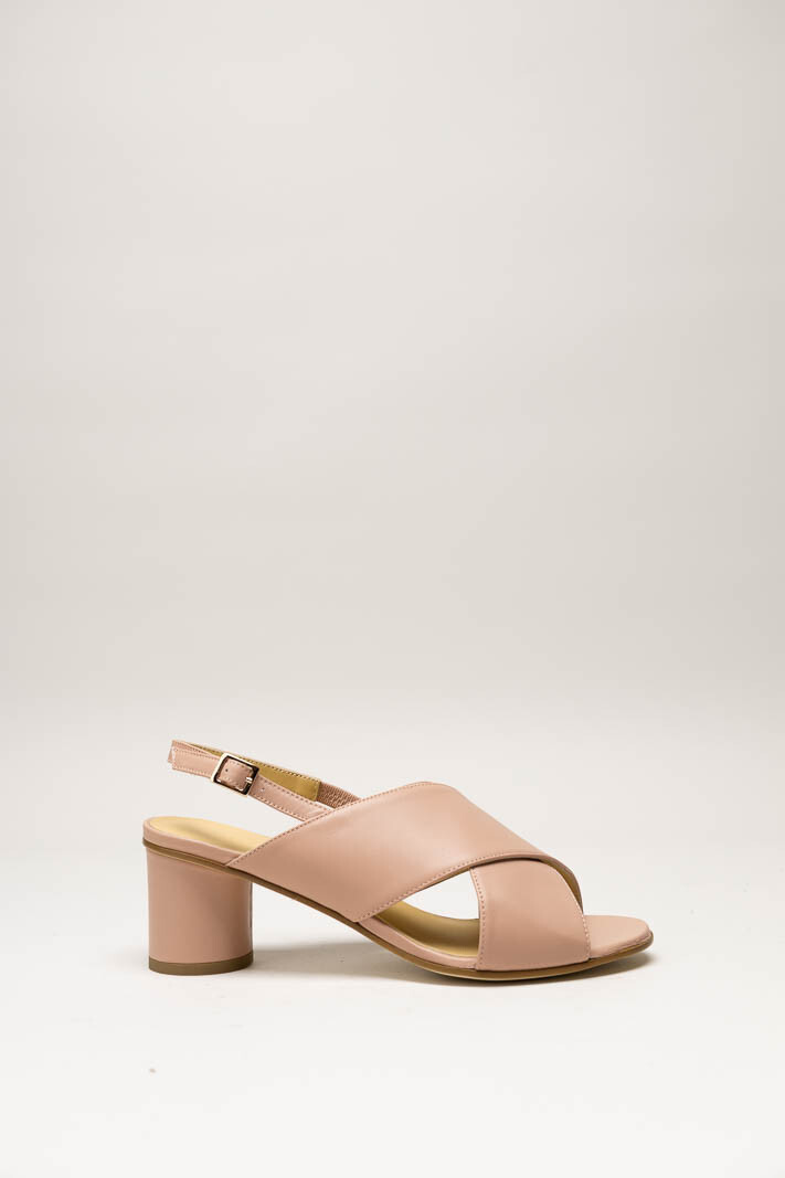 Nude Sandaal hak