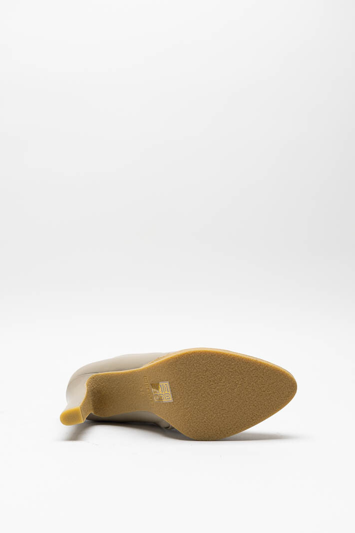 Beige Enkellaars hak image