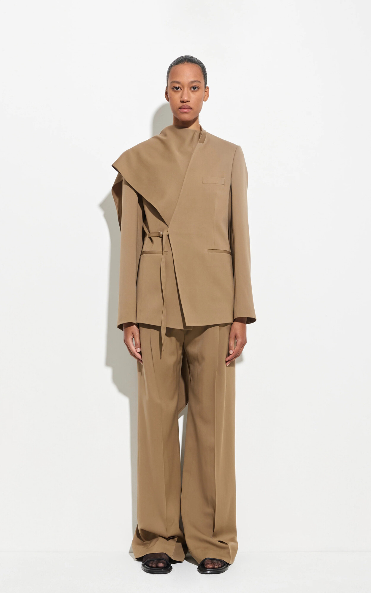 Donkerbeige Blazer