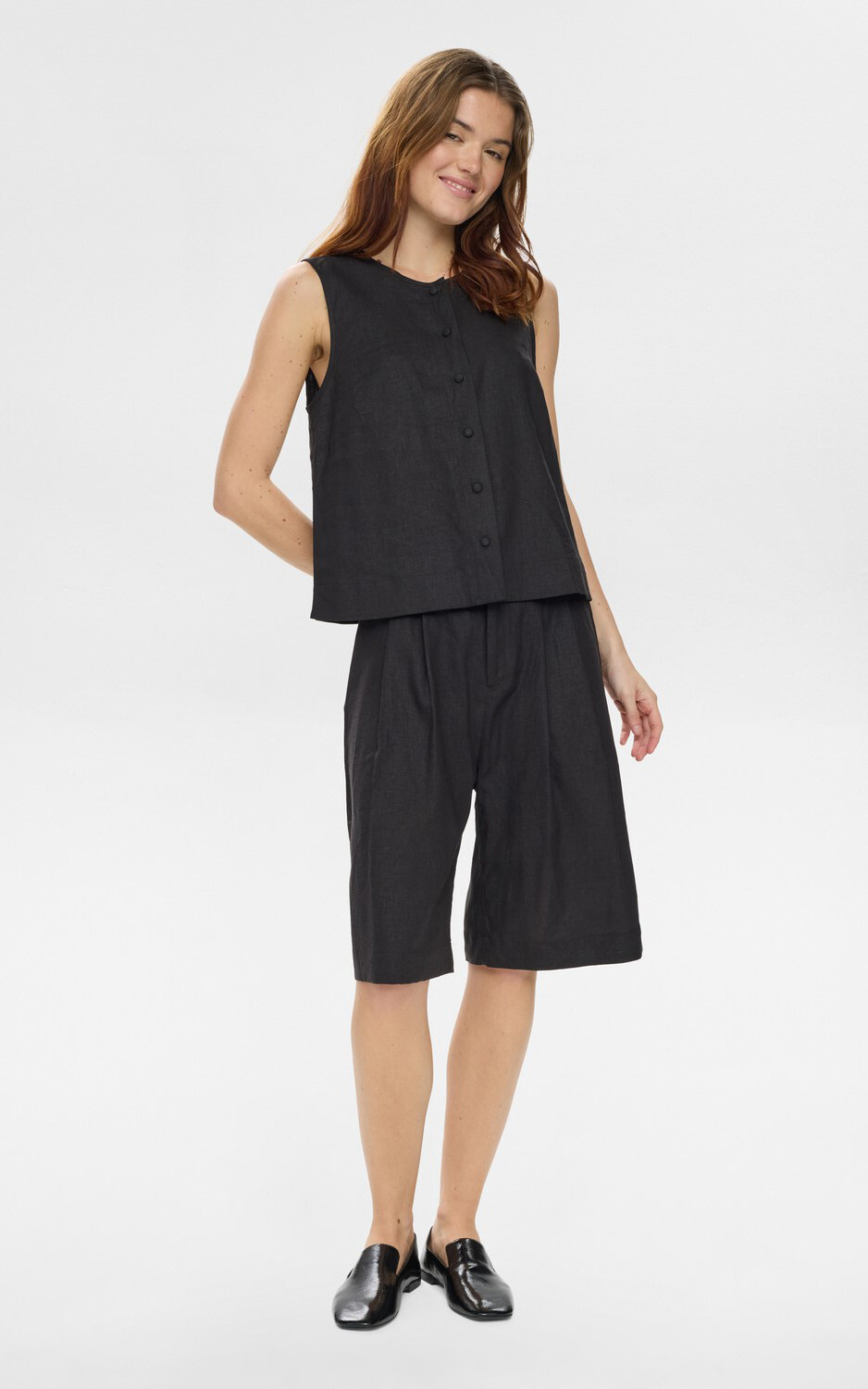 Zwart Vest mouwloos image