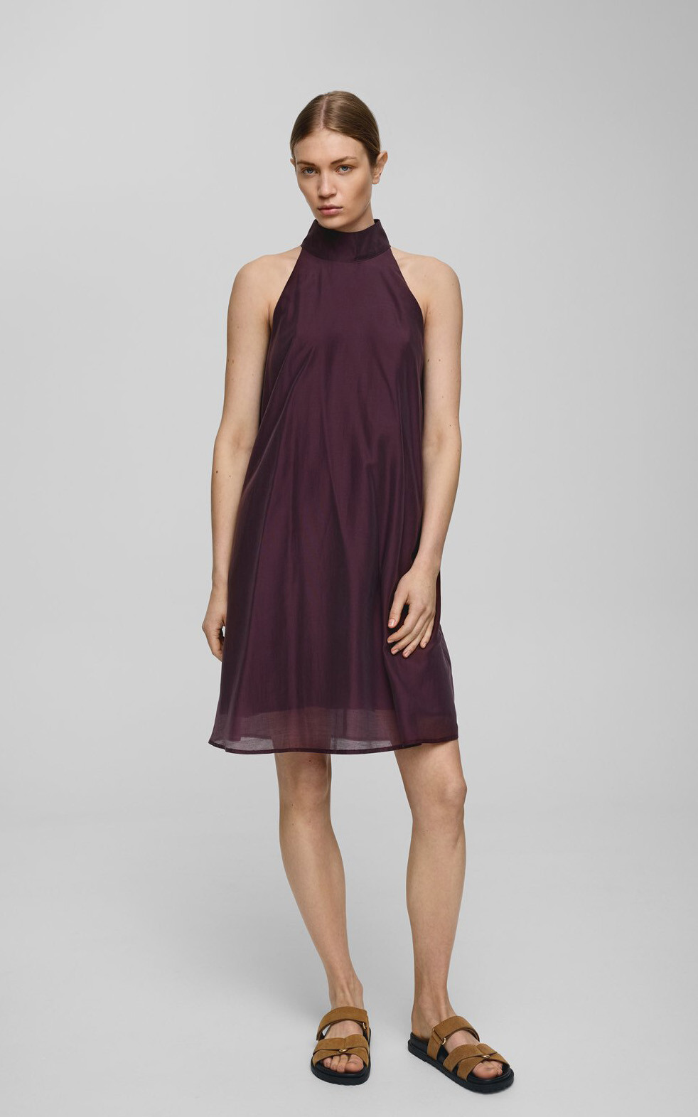 Aubergine Jurk