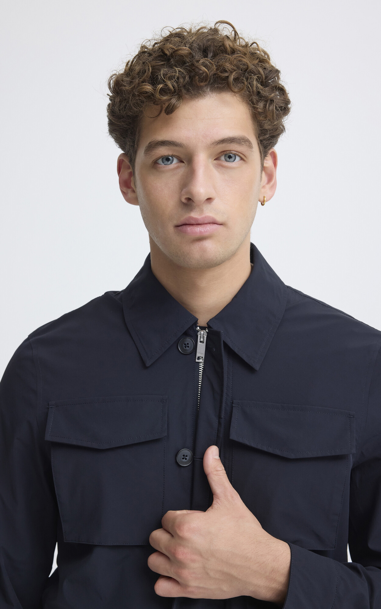 Marineblauw Jas image