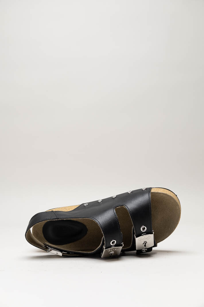 Zwart Sandaal plat image