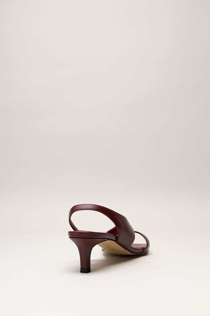 Bordeaux Sandaal hak image