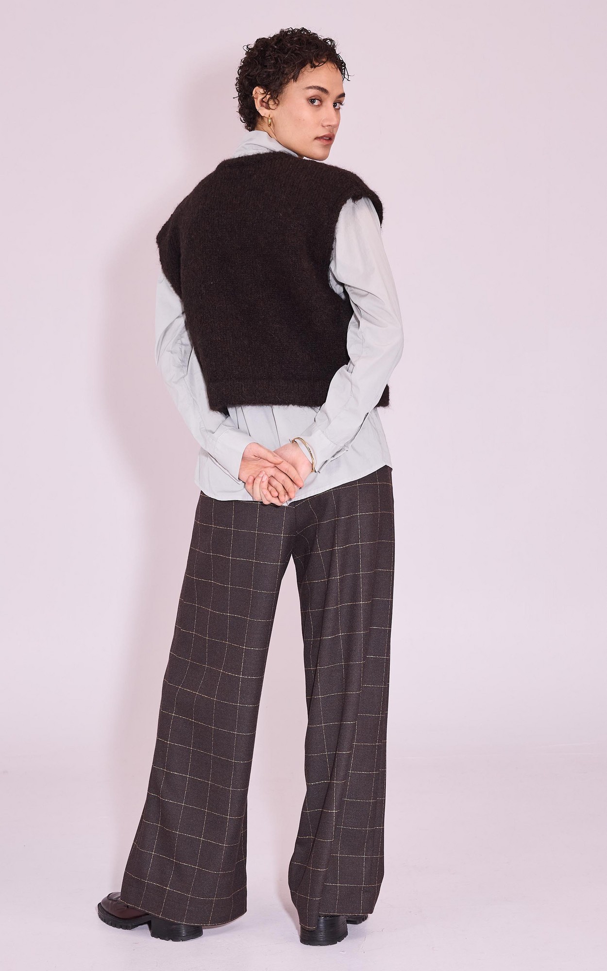 Donkerbruin Vest mouwloos image