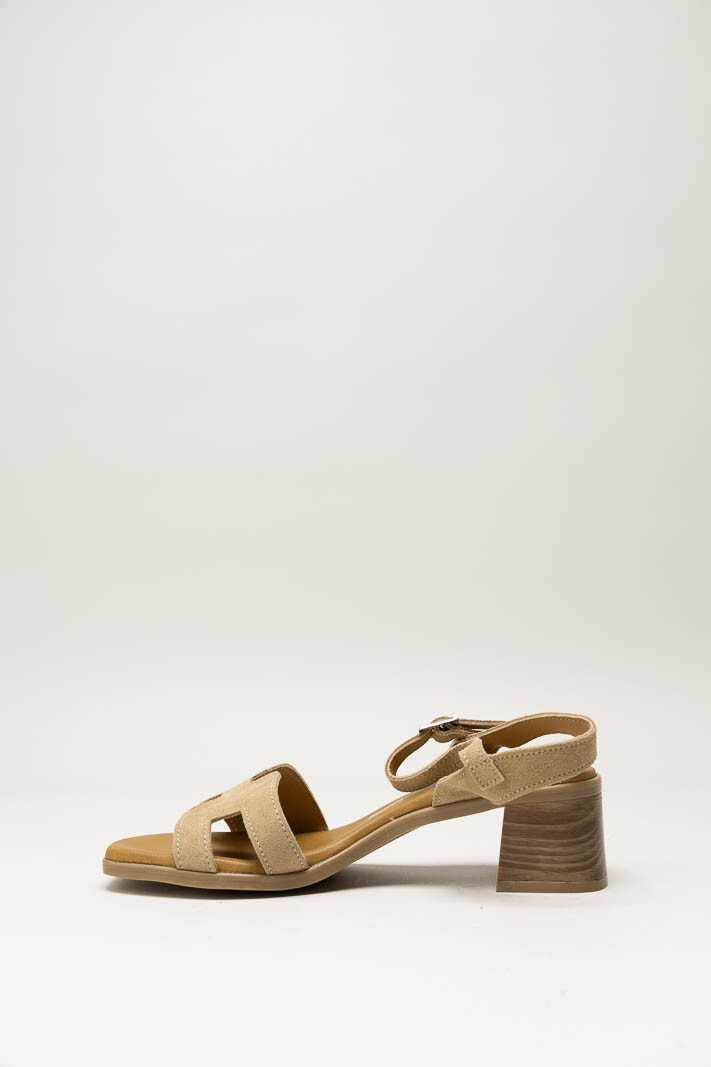 Lichtbruin Sandaal hak image