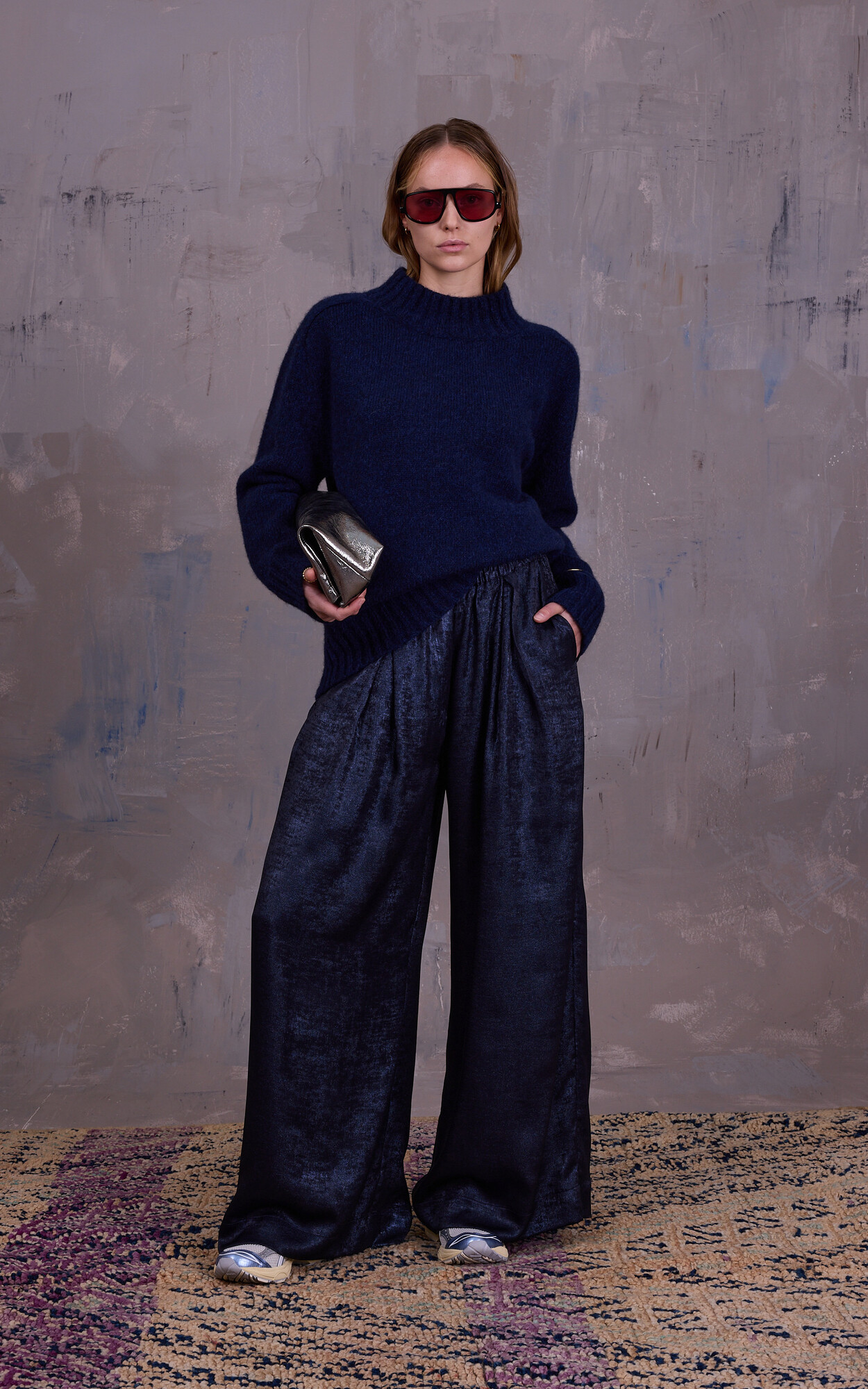 Donkerblauw Sweater/trui
