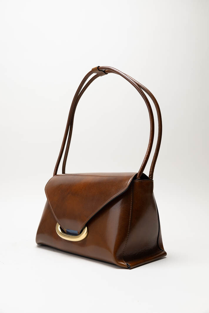 Donkerbruin Schoudertas