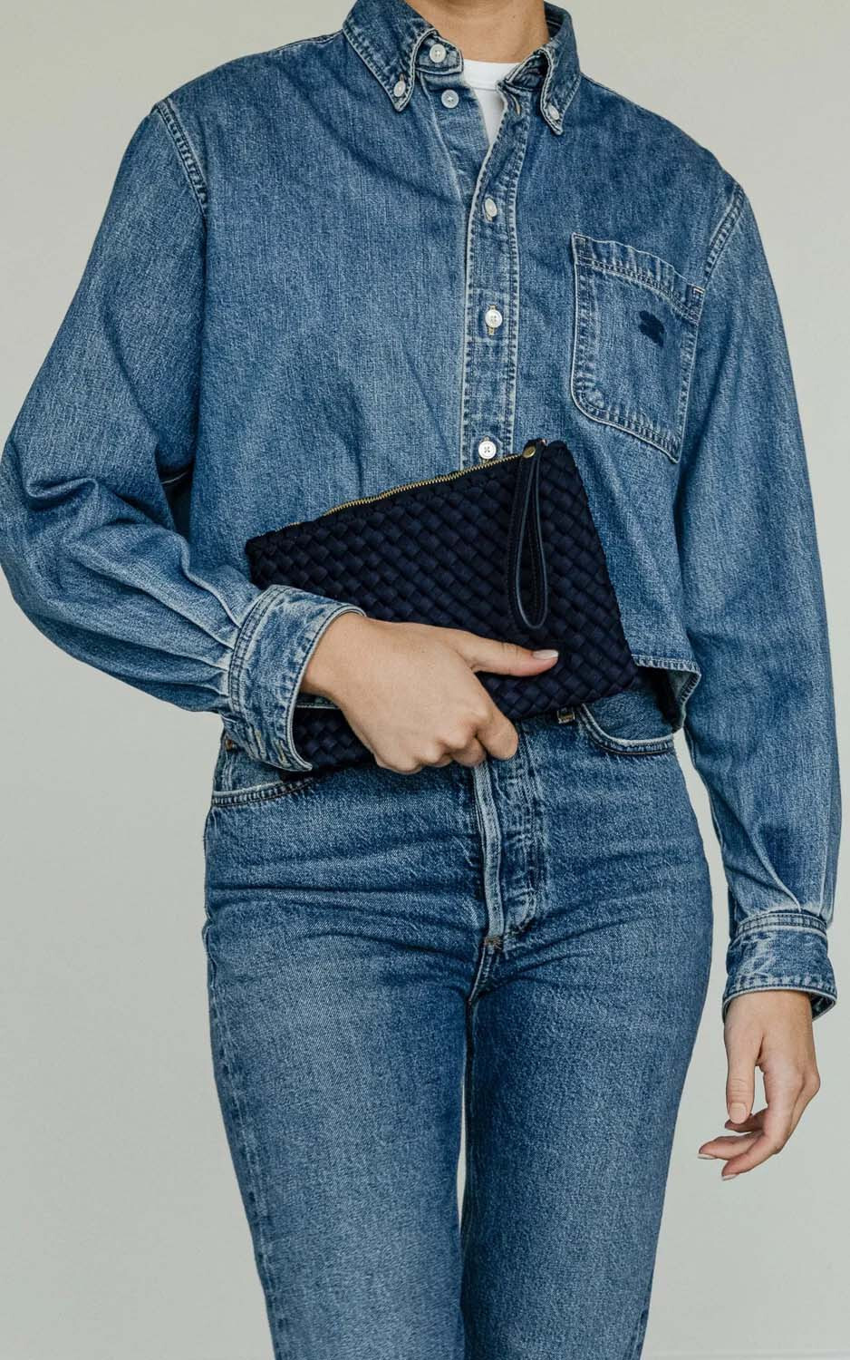 Donkerblauw Clutch image