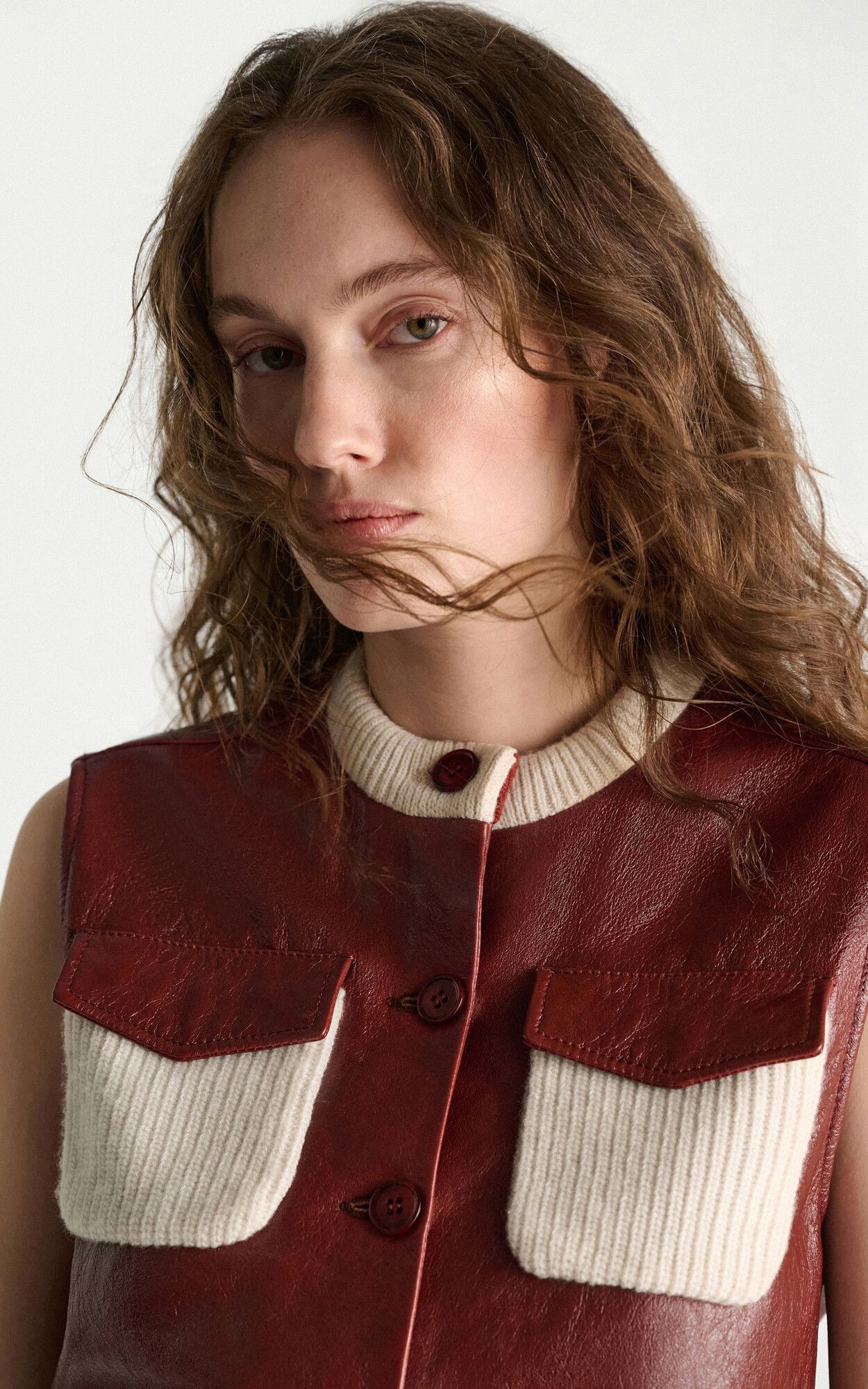 Bruin Vest mouwloos image