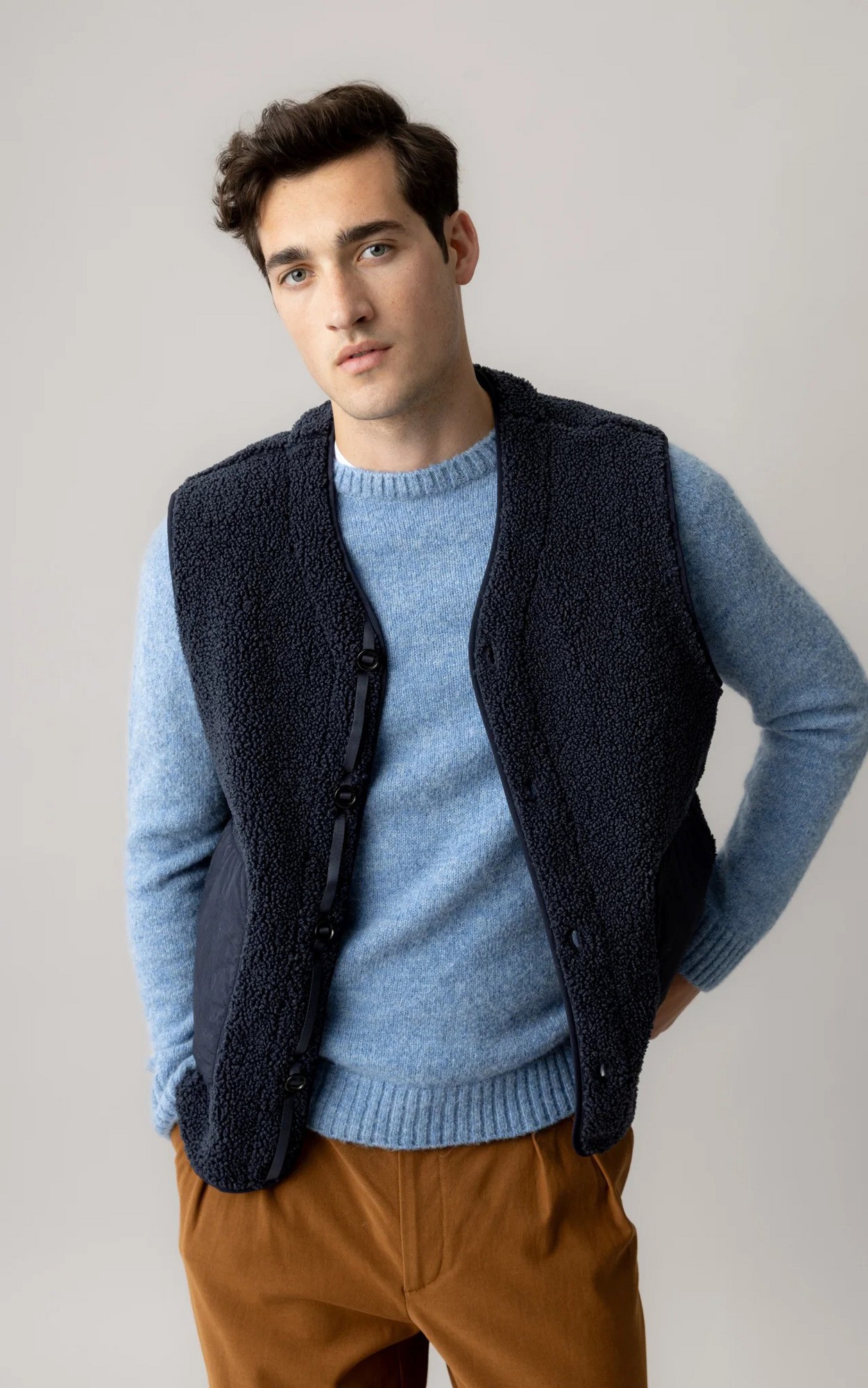 Donkerblauw Gilet