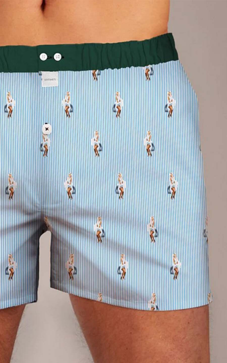 Blauw Boxershorts