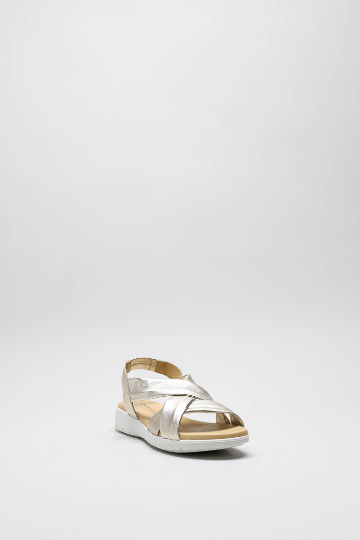 zoom in on Goud Sandaal plat image Goud Sandaal plat image