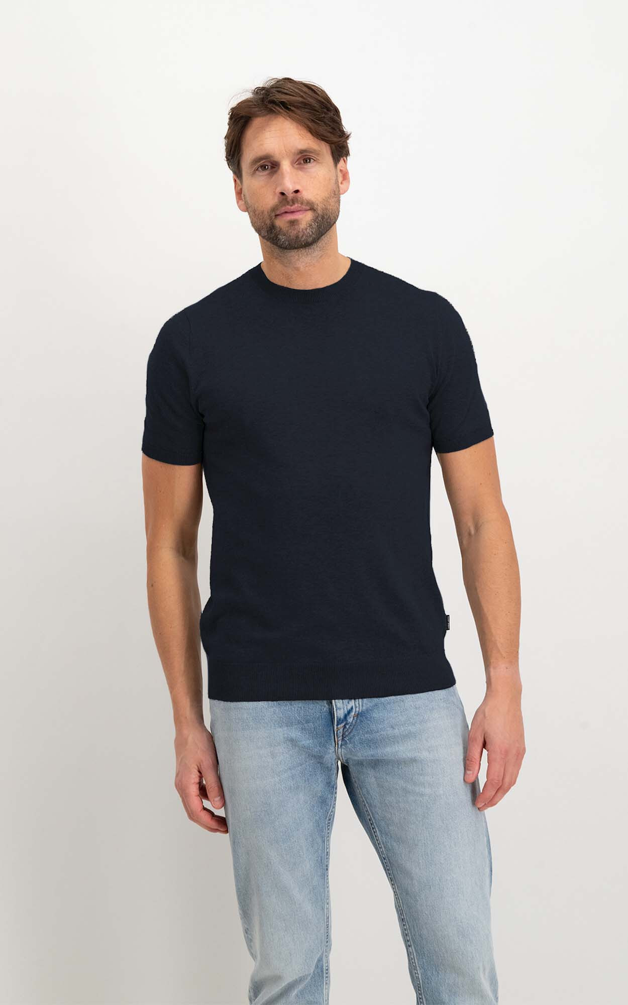 Donkerblauw T-shirt
