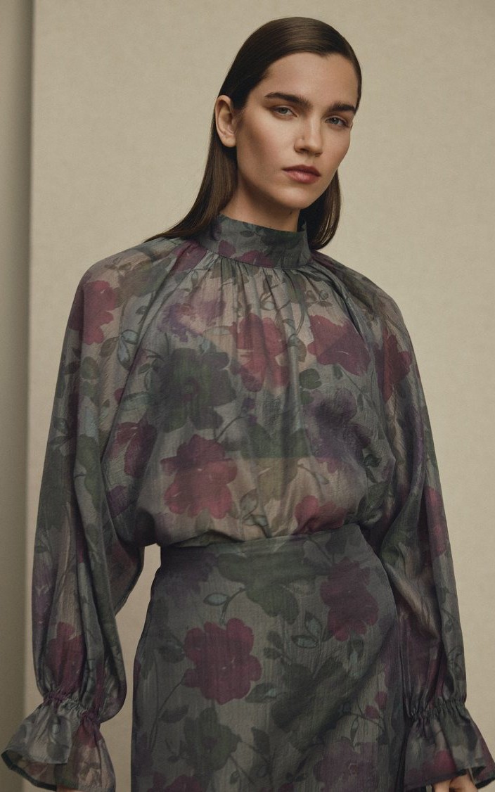Grijs Blouse