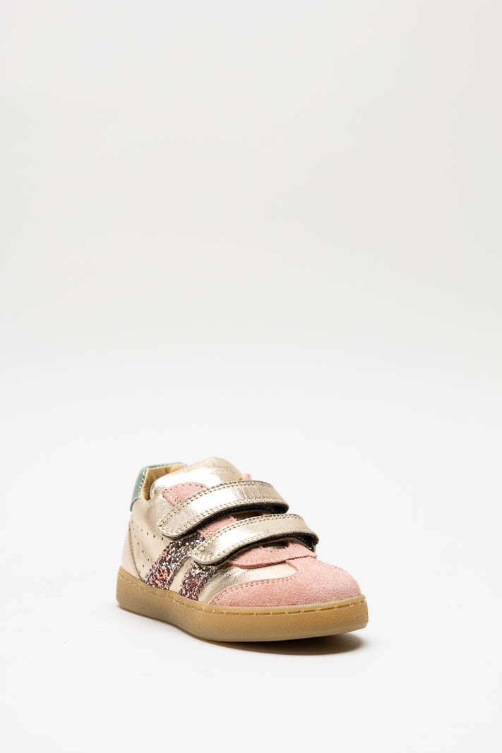 Rosegoud Velcro schoen