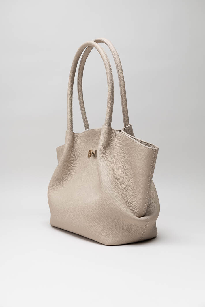 Lichtbeige Schoudertas
