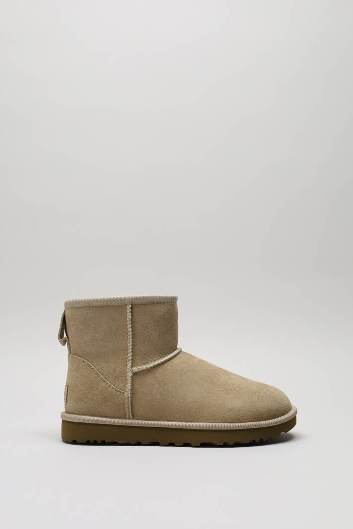 Beige Enkellaars plat