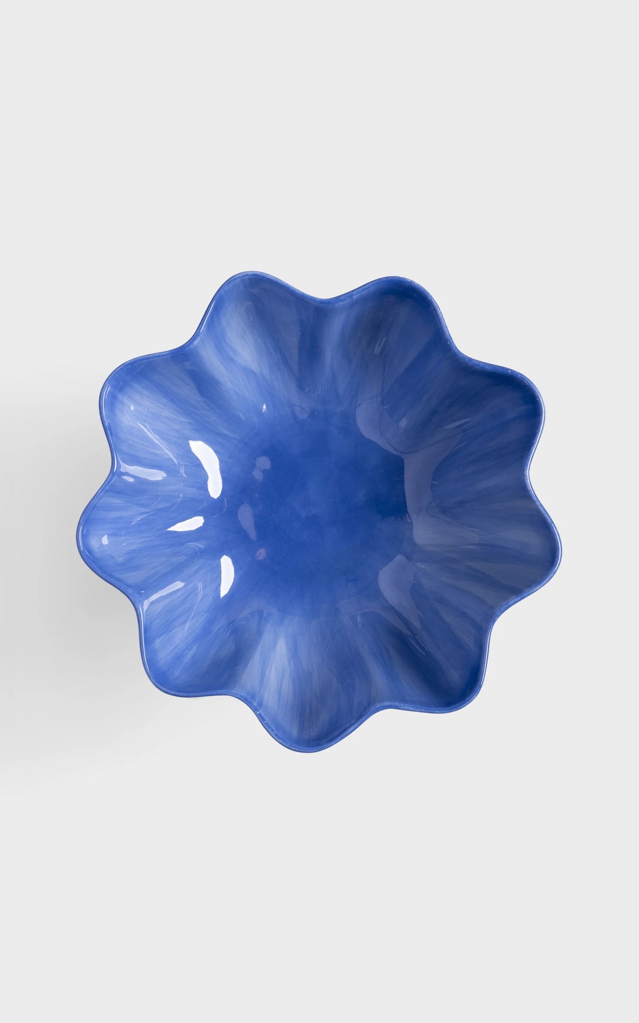 Blauw Servies en glazen