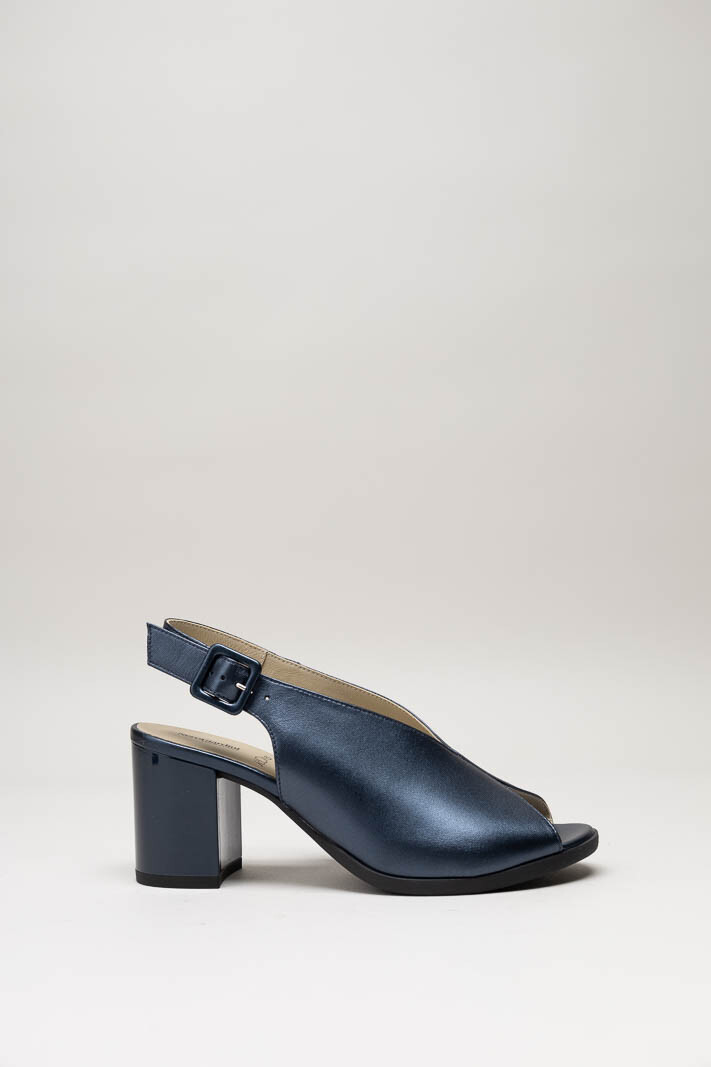 Donkerblauw Sandaal hak