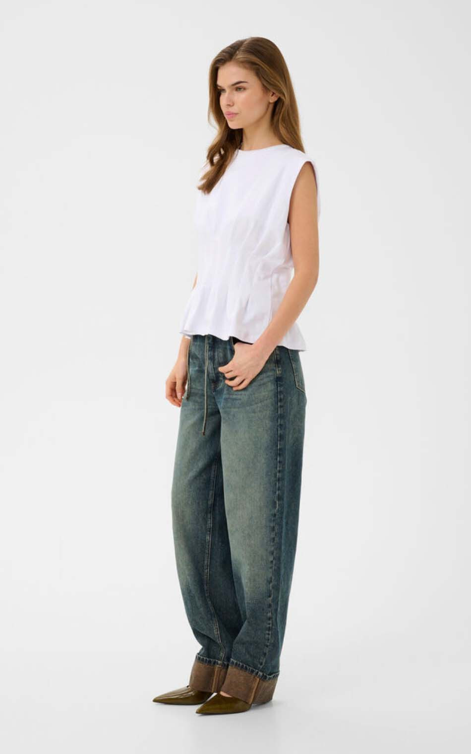 Wit T-shirt/top