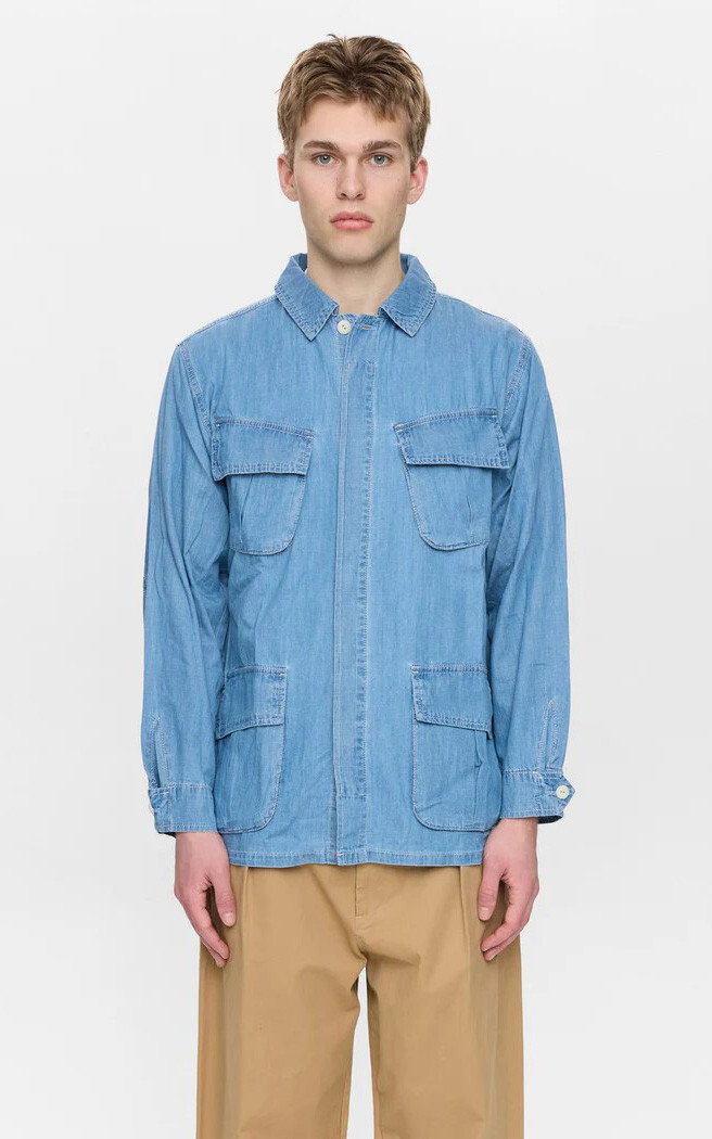 Lichtblauw Overshirt