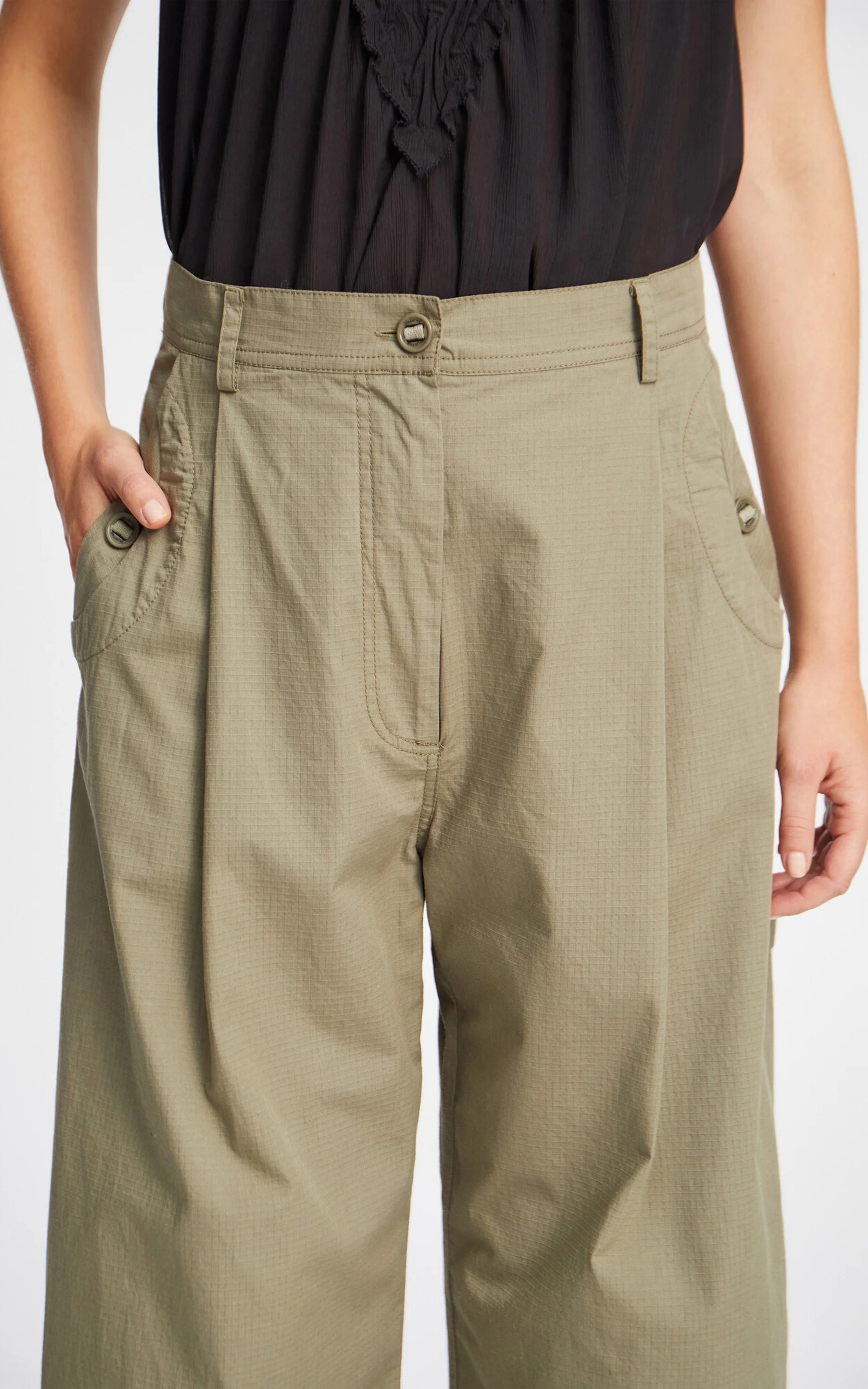 zoom in on Kaki Broek image Kaki Broek image