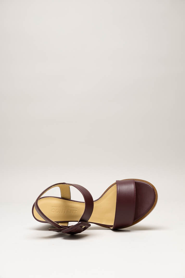 Bordeaux Sandaal hak image