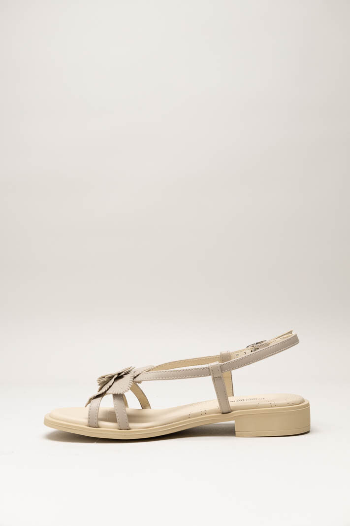 Taupe Sandaal plat image