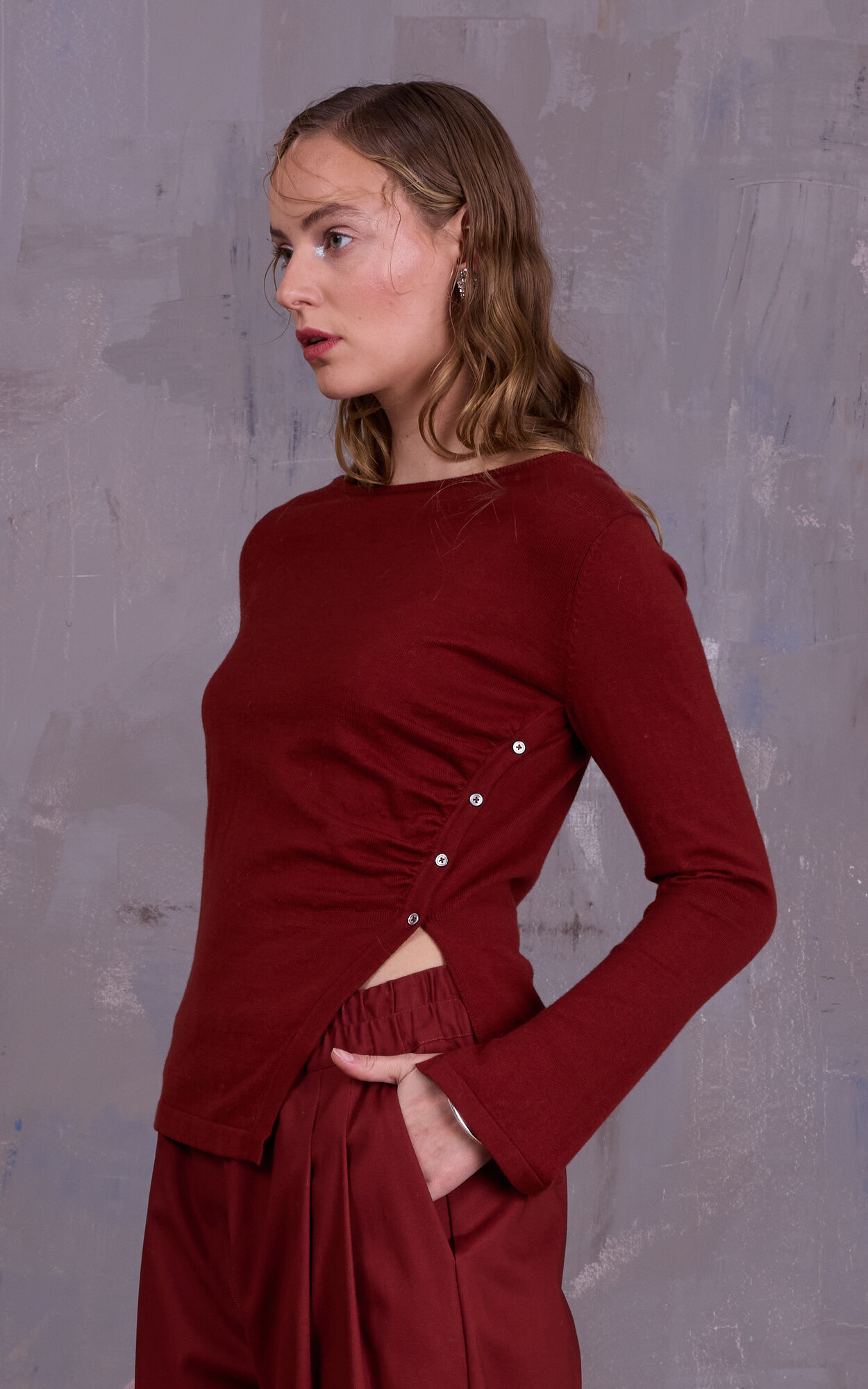 Roestbruin Sweater/trui