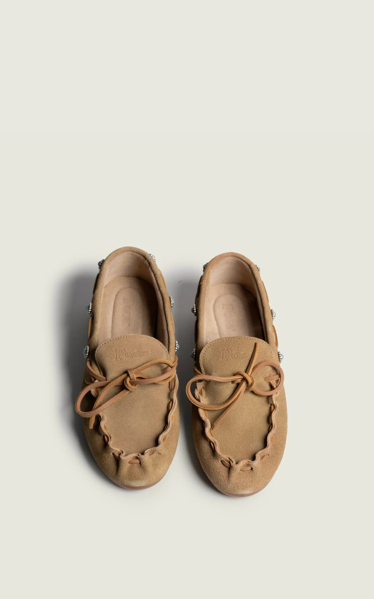 Beige Bootschoen