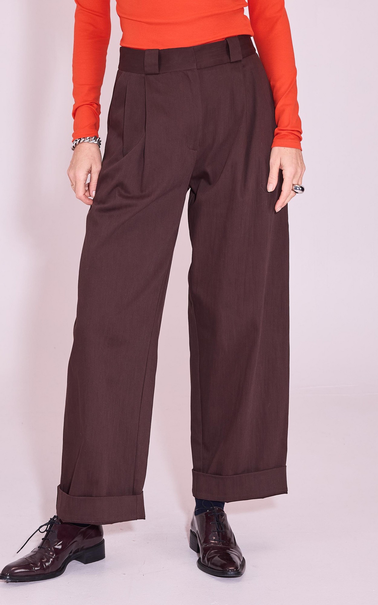 Donkerbruin Broek
