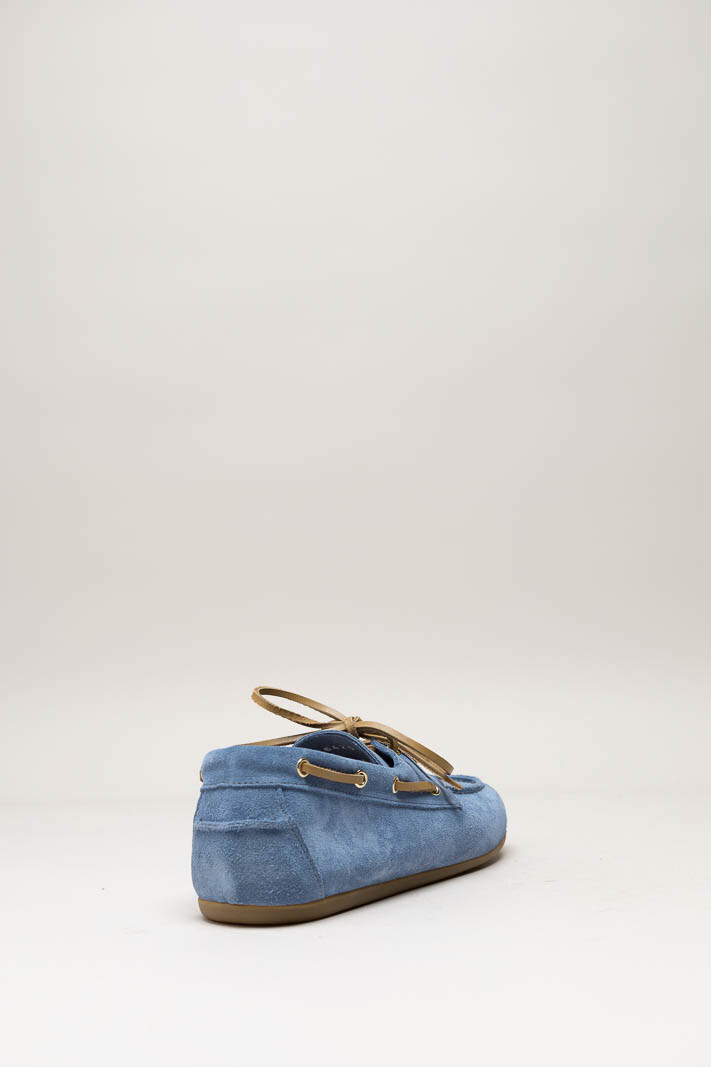 Blauw Bootschoen image
