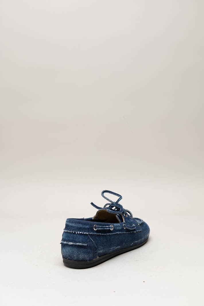 Blauw Bootschoen image