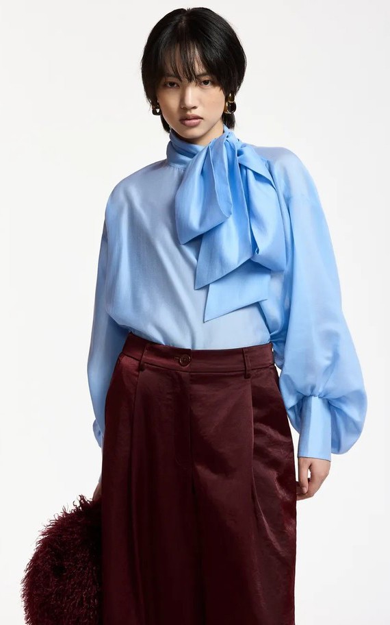 Lichtblauw Blouse image