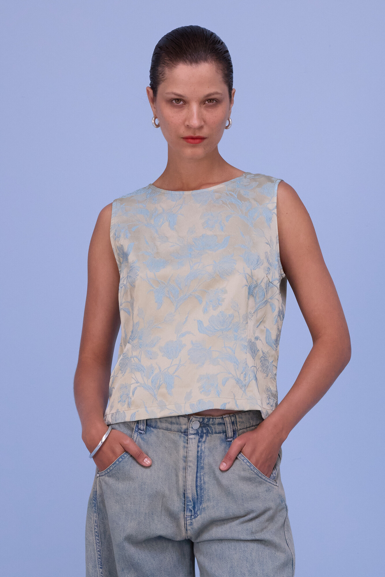 Blauw Blouse