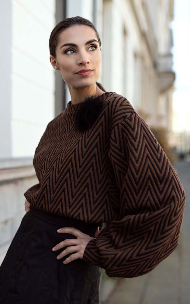 Cognac Sweater/trui