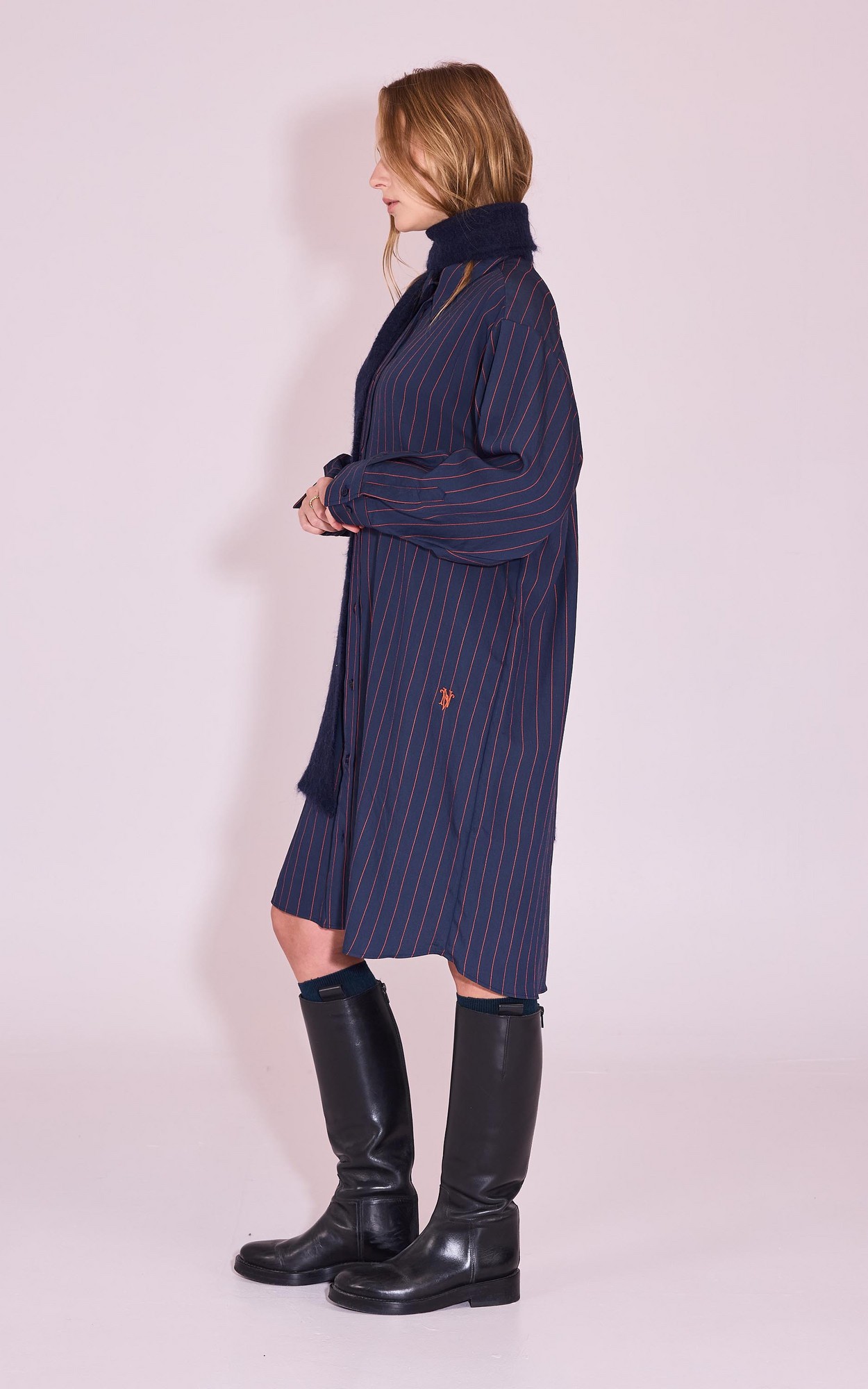 Donkerblauw Jurk image