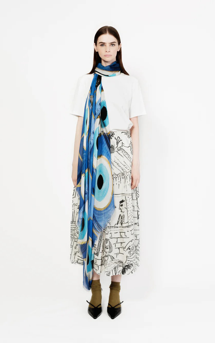 Blauw Sjaals