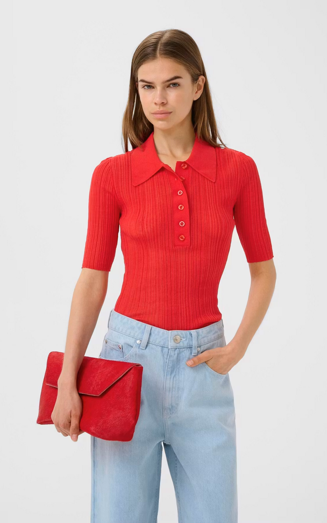 Rood T-shirt/top