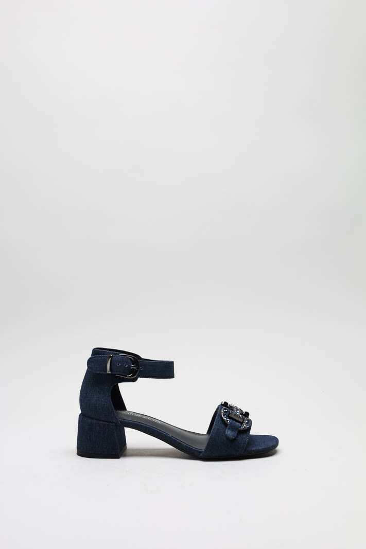 Blauw Sandaal hak
