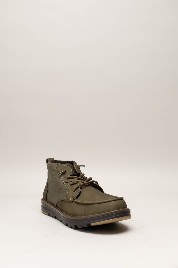 Kaki Veterschoen hoog