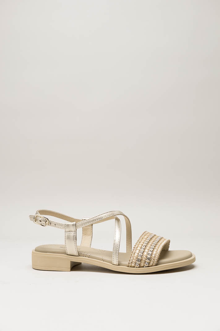 Goud Sandaal plat