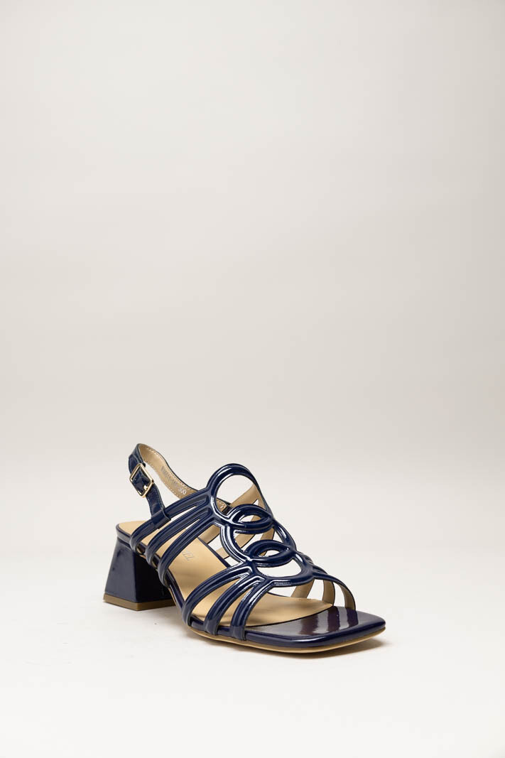 Donkerblauw Sandaal hak