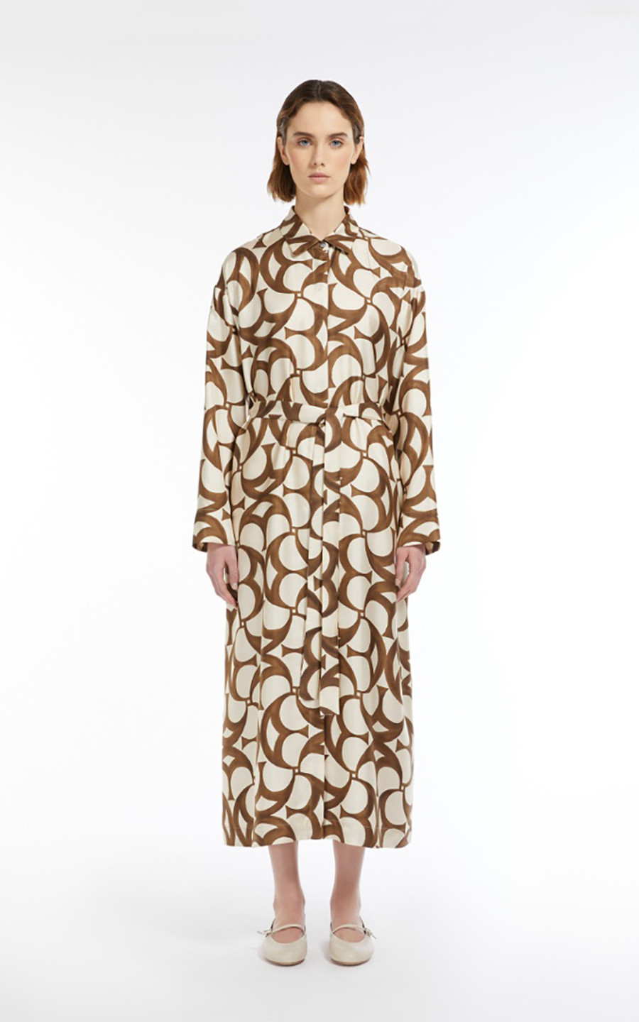 Beige Jurk