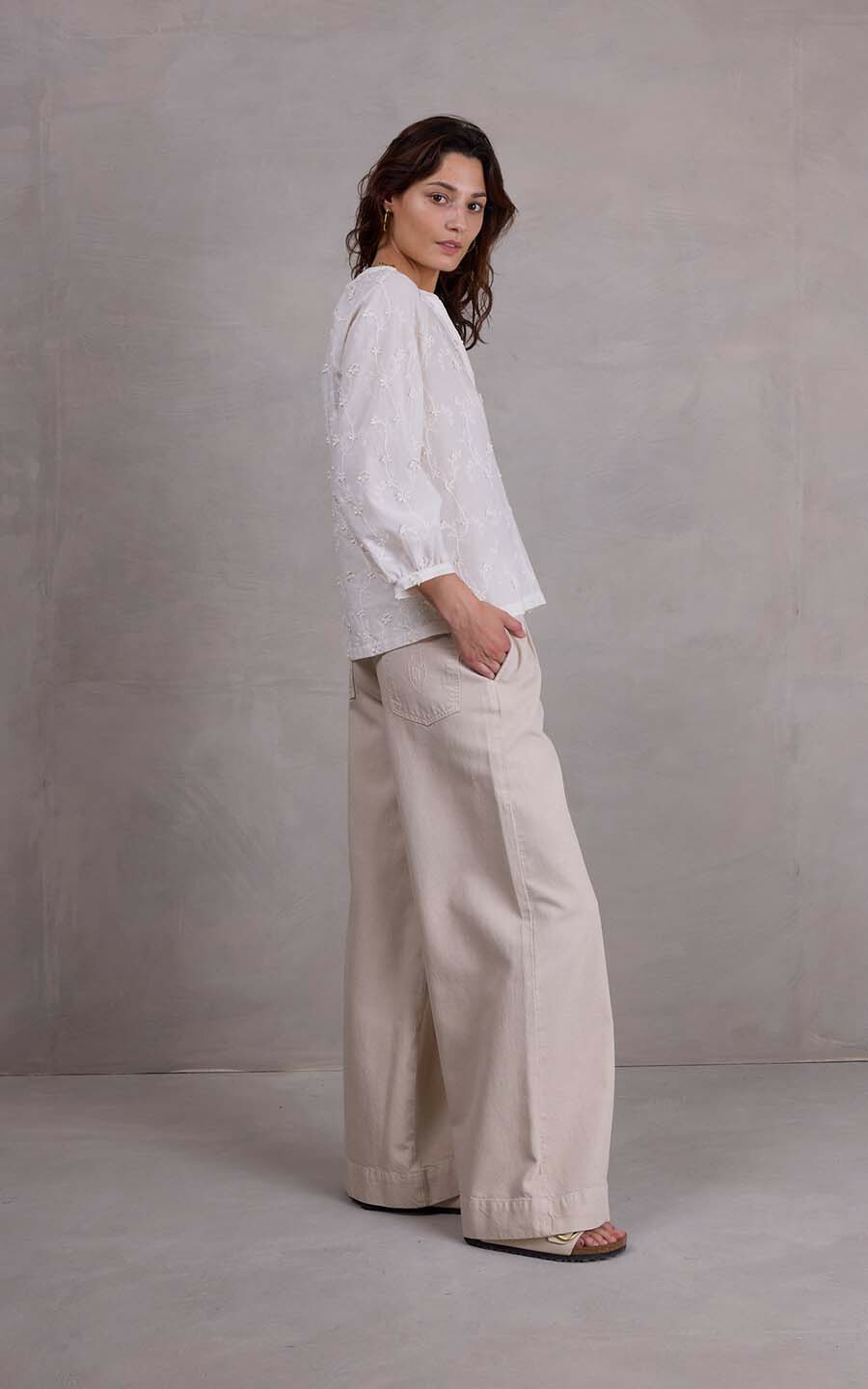 Ecru T-shirt/top