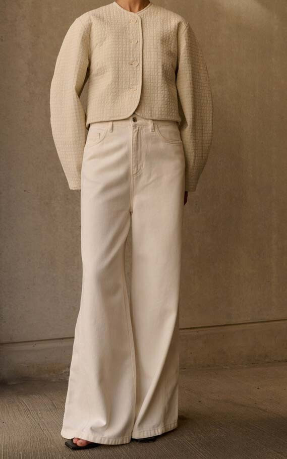 Off white Jeansbroek