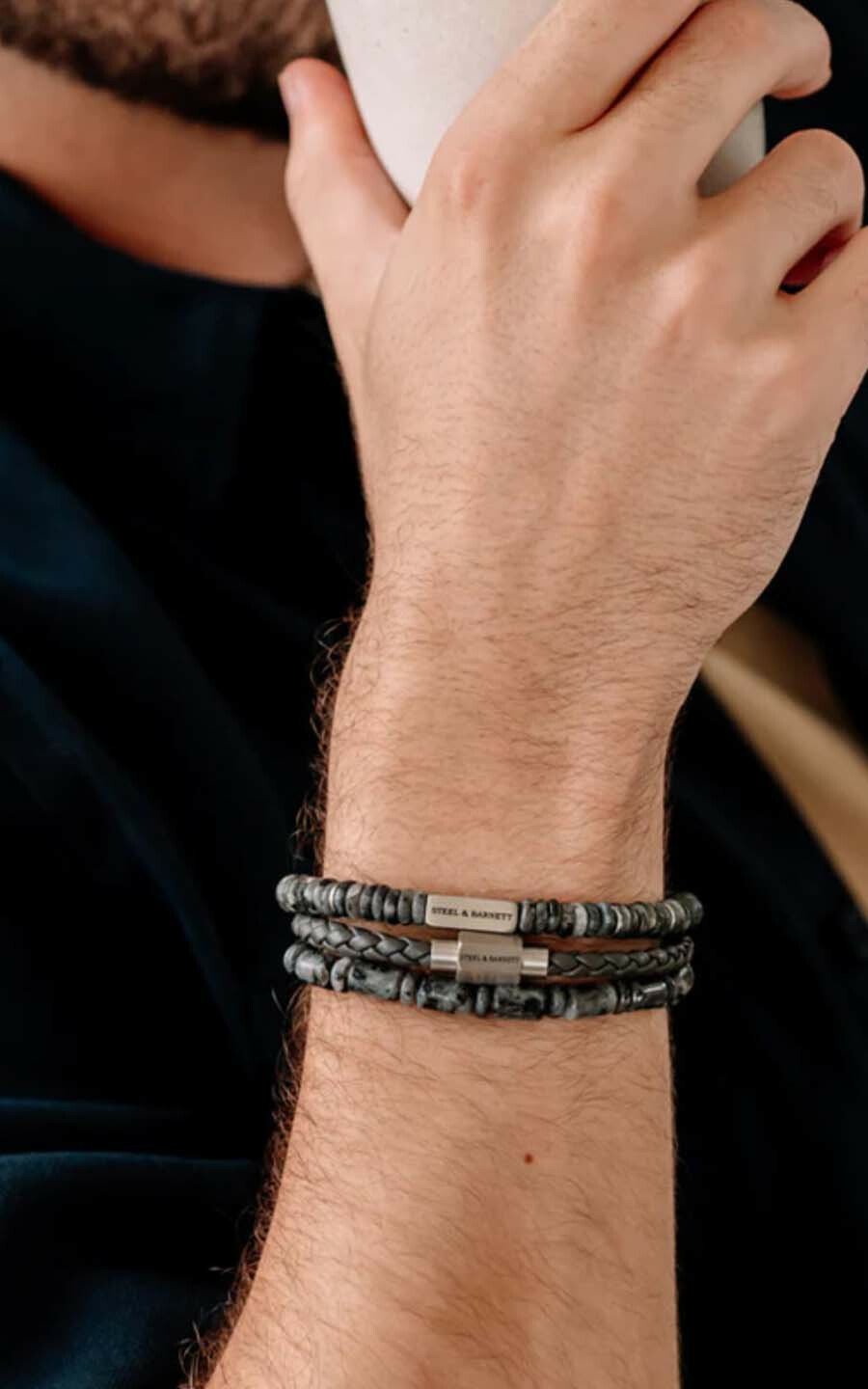 Grijs Armband